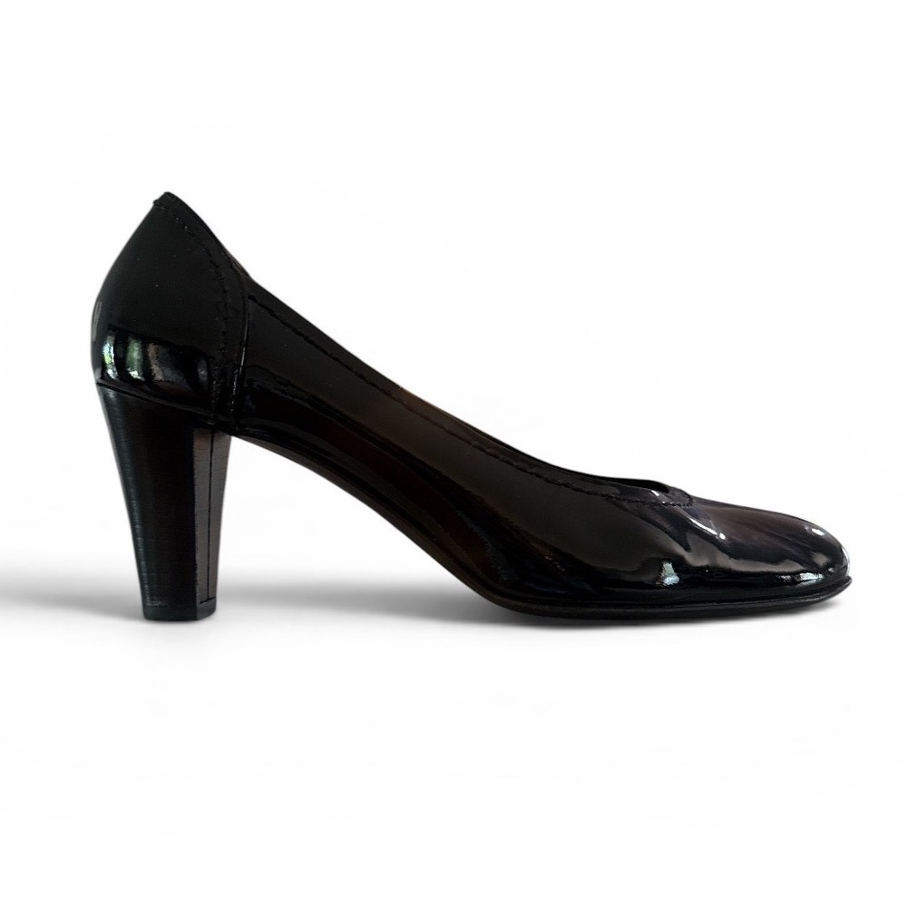 AGL Patent Leather Block Heel Pumps Size 39.5